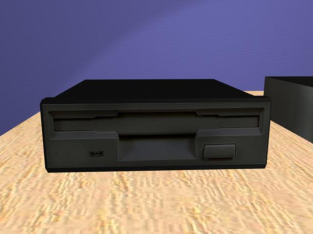 The Front of the Floppy Disk Drive