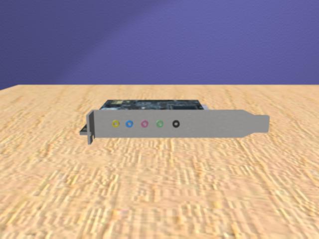 The Front of the Computer's Sound Card