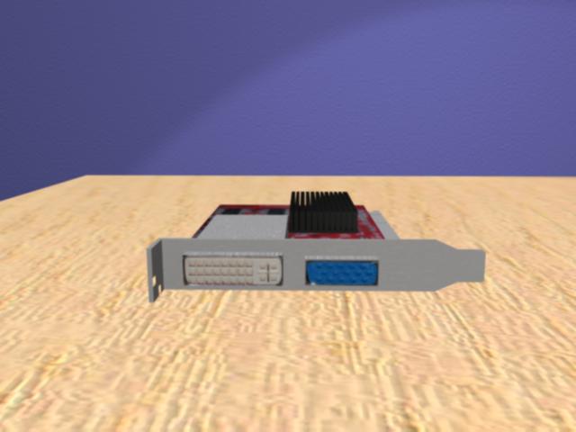 The Front of the Computer's Video Card